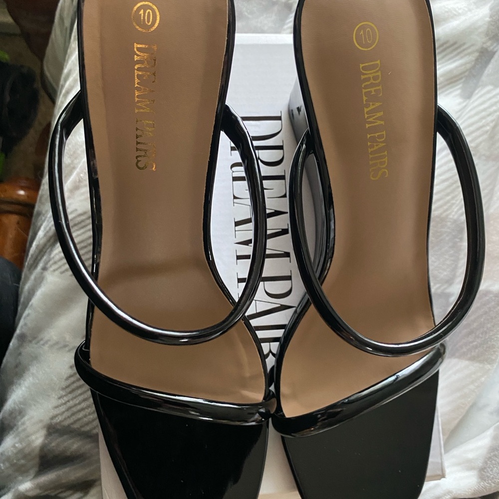 Dream Pairs Women's Black Sandals